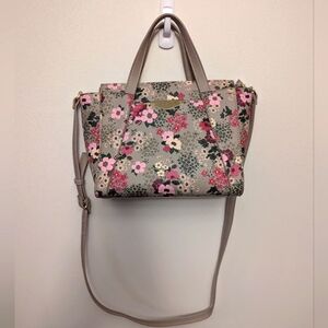 Koltov floral cottagecore whimsical purse with handle and an adjustable strap